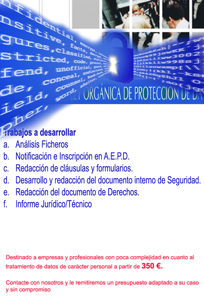  ABOGADOS MADRID LOPD, ABOGADOS MADRID LEY DE PROTECCION DE DATOS